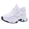 Zapatos Blancos Versátiles Originales de Nicho Nuevos de Primavera 2024 para Mujer con Tacón para Arrastrar a Mitad de Camino Zapatos de Lona