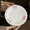 Moji Jade Barro Porcelana Blanca Pintado a Mano Youtian Quema Arco Cerámica Olla Portando Accesorios Ceremonia del Té Bandeja Refrescos Hogar Bandeja Burbujas Secas