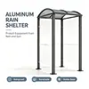 Toldo impermeable para exterior hecho de aleación de aluminio para patio terraza con techo transparente translúcido, toldo a medida para villa