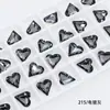 Dongzhou Diamante de Corazón Torcido con Punta Inferior de 16 mm Accesorios para Joyería DIY Diamante de Cristal con Forma Especial Joyería de Diamante Collar Joyería de Diamante al por Mayor