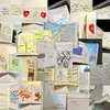 128 peças de adesivos artesanais do Nepal, adesivos personalizados simples e requintados para decoração DIY de celulares e cadernos, autoadesivos