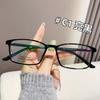 Nuevos lentes cuadrados de montura grande, montura para gafas para miopía, estilo coreano, montura completa, montura para gafas de hombre, patilla de gafas bicolor personalizada, gafas lisas