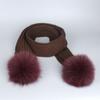 Chapéu de malha cachecol masculino e feminino outono e inverno quente transfronteiriço comércio exterior bola de pelo de raposa bola de cabelo chapéu infantil adulto