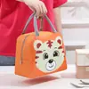 Venda Direta da Fábrica Bolsa Térmica para Almoço de Estudante Tecido Oxford Fofo Padrão de Animal de Estimação Lancheira de Estudante Bolsa Térmica para Almoço