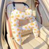 Almohada de Seguridad para Niños en Coche, Asiento Trasero de Coche, Par de Almohadas para Dormir en Coche de Bebé, Protectores de Hombro para Prevenir Estrangulamiento