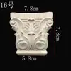 Soportes de viga tallados en madera maciza, capiteles de columna, dinteles de puerta, decoraciones de apliques de madera maciza, capiteles de columna romana, florones de esquina tallados europeos