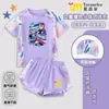 2025 Novo Traje de Banho Infantil Kpop Hunter Girl Group Traje de Banho para Meninas Secagem Rápida Médio e Grande Infantil Dividido Tendência