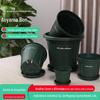Nova bacia de controle de raiz de plástico de bacia de montanha verde doméstica atualizada Green Rose Green Rose vaso de flores de galão de fornecimento de fábrica