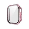 Exclusivo transfronteiriço para Apple iwatch10 geração relógio película temperada banhada a diamante capa protetora PC tudo-em-um