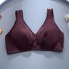 Ultra-fino 0,3 cm brilhante cor sólida cueca sem anel de aço fivela frontal sutiã de algodão reuniu novos fabricantes por atacado