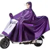 Capa de chuva para veículos elétricos, tamanho grande e espessa, adequada para homens e mulheres, para um ou dois ocupantes, proteção completa contra chuva forte ao andar de motocicleta