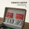 Caja de Almacenamiento Personalizada de Madera de Nogal Negro para Identificaciones, Caja de Almacenamiento para Artículos Varios de Escritorio, Caja de Almacenamiento de Madera Maciza con Cerradura a Prueba de Polvo