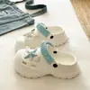 Moda e EstiloTamancos Femininos de Verão com Solado Grosso de EVA Estrela do Mar e Concha para Férias na Praia e Uso ao Ar Livre
