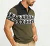 Suporta Dropshipping 2026 Primavera/Verão Transfronteiriço Tops Masculinos Versáteis com Gola Reversível, Camisas Polo Casuais de Manga Curta