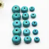 Diámetro 10, 8, 6 mm Cuentas de Ábaco Turquesa Cuentas Semi-Terminadas Pulsera DIY Collar Accesorios de Joyería Venta al por Mayor