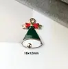 142 Colgantes de Navidad Colgantes de Aleación con Gota de Aceite Accesorios para Joyería DIY Colgante de Papá Noel Muñeco de Nieve Campana