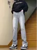 Vibras Streetwear Americano Jeans Gris Ahumado para Hombre Nuevo Estilo 2026 Marca de Moda Versátiles Lavados Vintage Pantalones Ropa para Hombre