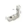 Accesorios para Perfiles de Aluminio Huangyu Conectores de Esquina Ranurados Ocultos Integrados Ángulo Recto Estándar Europeo Estándar Nacional 20/30/40/45