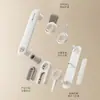 Cepillo para tazas cuatro en uno, un cepillo portátil diseñado específicamente para limpiar tazas, biberones, tazas térmicas y tapas de tazas; un cepillo multiusos para el hogar para limpiar grietas