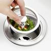 Filtro de fregadero de cocina, filtro de fregadero de acero inoxidable para el hogar, malla de filtro para alcantarillado, lavabo para lavar verduras, antibloqueo de residuos, red universal