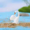Decoração de micro paisagem DIY decoração de suculentas 4 ornamentos de animais cisne criativo bonsai plástico pequenos ornamentos