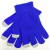 Guantes de punto directos de fábrica personalizados para pantalla táctil de invierno de lana para hombre y mujer, guantes gruesos cálidos a prueba de frío para exteriores