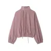 Ropa europea y americana para mujer transfronteriza, popular en AliExpress, chaqueta casual holgada de cuadros de moda