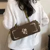 Bolso de mano retro de ante para mujer, nueva colección de otoño 2026, bolso de moda para el día a día, bolso de hombro Melard bordado de nicho