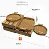 Prato de frutas inclinado de rattan, cesta de frutas de imitação de rattan, cesta de armazenamento de lanches, cesta de exposição de rattan, cesta de feira, cesta de exposição para casa de temporada