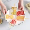 Molde para Paletas de Gran Capacidad para Helados Caseros de Verano, Molde de Plástico al por Mayor, Molde de Hielo de Nueve Compartimentos para Paletas de Hielo Conectadas