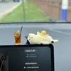 Pantalla de coche de gato adornos pequeños accesorios para coche decoraciones de consola central de coche accesorios pequeños para coche eléctrico