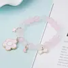 2023 Fontes Europeias e Americanas de Novo Temperamento Coreano Fofo Cão Gui de Jade Pulseira de Cristal com Contas Estudante Feminina Atacado Não