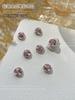 Taladro de pila de cristal para decoración de uñas de color rojo neto, producto terminado, 33 bolas de taladro de cristal de alta calidad con corte múltiple, taladro decorativo de aleación con destellos de corte huanzi