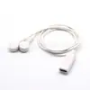 Tipo-C cm Par de Um para Dois 3.5 Eletrodo Magnético Fivela Feminina Fio Condutor USB 1 Minuto 2 Fivela Magnética Linha de Fisioterapia