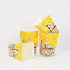Caja para Palomitas de Maíz de Grado Alimenticio al por Mayor Transfronteriza para Llevar Cartón Desechable para Alimentos Caja para Papas Fritas Cuadrada Plegable Pollo