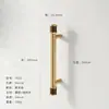 Nuevo Tirador Pequeño de Latón Estilo Chino Vintage con Mango de Madera de Nogal para Puertas de Armario, Muebles de Cajón, Tirador Pequeño de Agujero Único Estilo Antiguo