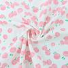 Tela de algodón con estampado floral de melocotón ropa de mujer vestidos brillantes de primavera y verano para niños tela para camisas de bebé