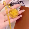 Pingente de Flor de Peônia Oca em Latão Banhado a Ouro para Mulheres, Pingente de Pistilo de Flor Multi-Camadas de Moda de Luxo de Alta Qualidade com Alta Retenção de Cor