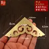 Novas Peças de Canto de Face Única com Padrão de Nuvem em Estilo Chinês para Caixas de Madeira, Protetores de Canto de Cobre, Ferragens para Móveis Vintage, Acessórios de Cobre, Protetores de Canto Metálicos para Bagagem
