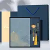 Caderno A5 Guochao Personalizado Cultura de Escritório Diário de Estudante Negócios Estilo Chinês Bloco de Notas Portátil