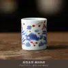 Soporte para dedal porcelana azul y blanca tetera de arcilla púrpura reposa tapa accesorios para tapa de cuenco tapa del hogar cerámica retro Gongfu ceremonia del té vajilla de té