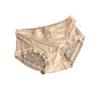Bragas de Malla Transparente con Encaje de Cintura Media para Mujer, Entrepierna de Seda de Morera, Transpirables y Cómodas, Ropa Interior que Cubre la Cadera, Estilo Delgado de Verano para Mujer