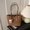 Bolsa Tote de Grande Capacidade para Comércio Exterior 2026 Nova Vintage Simples Versátil para o Dia a Dia Bolsa de Ombro Moda Bolsa de Mão para Mulheres