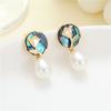 Brincos de zircônia elegantes de alta qualidade com agulha de prata S925, brincos geométricos de luxo retrô leves para mulheres, brincos de inverno da moda para todos os gostos