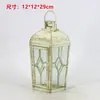 Suporte de Vela Retrô Europeu Lanterna à Prova de Vento Arte em Ferro Oca de Chão Mini Lanterna Estilo Casa Americana Ornamento de Iluminação para Caminho de Pátio