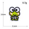 Mini Pequeno Tamanho Adesivo de Pano Bordado Animal de Desenho Animado Fofo Roupa Infantil Adesivo Bordado à Máquina Sapo Leão Dinossauro Emblema Bebê