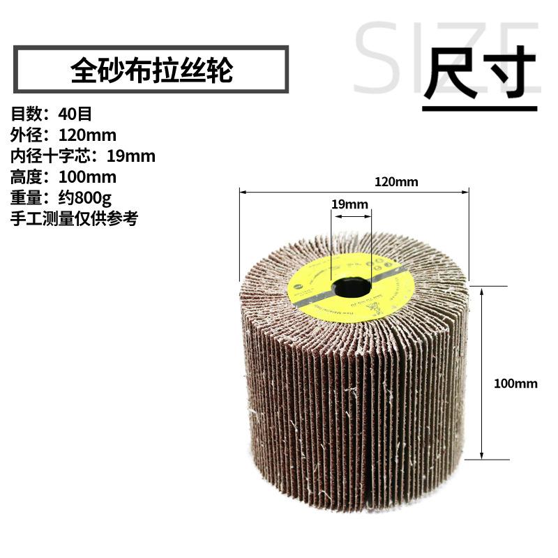 全砂布拉丝轮40目sku