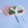 Abanicos Pequeños Personalizados con Forma de Dibujo Animado para Clínicas Dentales, Joyerías, Escuelas de Manejo y Bancos; Hecho de Plástico PP