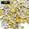 Vendas diretas da fábrica de Guomao AAA cor do diamante redondo fundo pontiagudo de vidro cristal diamante strass DIY jóias acessórios de vestuário