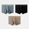 Ropa Interior de Algodón Puro para Hombre, Calzoncillos tipo Boxer Antibacterianos de Cordyceps de Rayón en la Entrepierna, Calzoncillos tipo Boxer de Algodón Transpirables y Amigables con la Piel Fabricante Venta al por Mayor